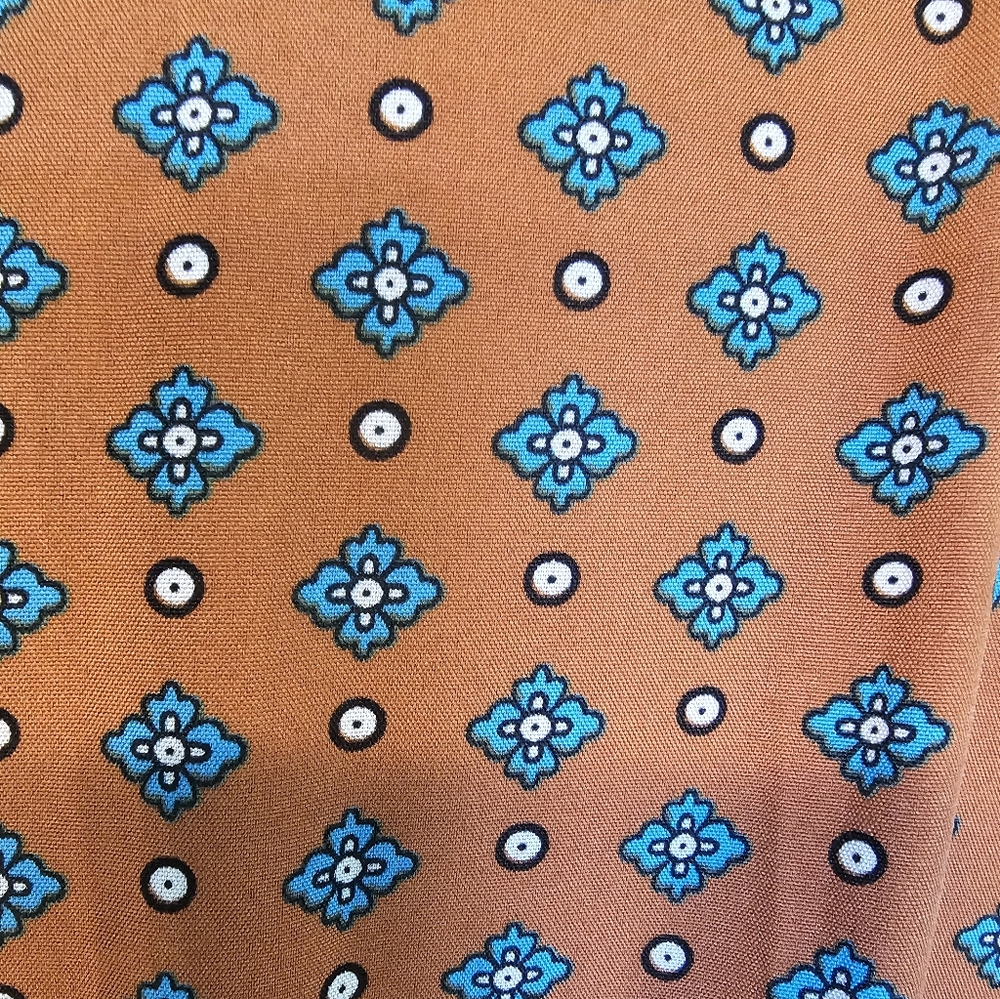 SHEIN Orange Geometric V-Neck Dress Women's Sz 1XL - Picture 15 of 15